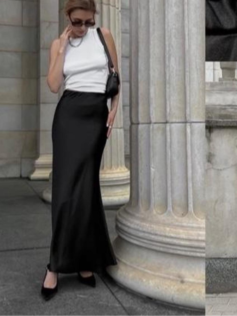 Zara Black Maxi Skirt